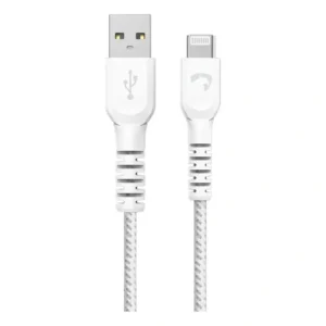 Cabo Usb Ligtnig Certificado Mfi Para Usb 1,2mts Nylon Amet Branco