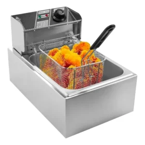 Fritadeira Elétrica Óleo Inox Cuba Dupla Profission 10l 110v