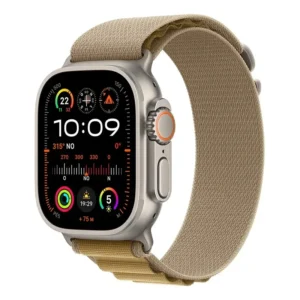 Apple Watch Ultra 2 GPS + Cellular • Caixa natural de titânio de 49 mm • Pulseira loop Alpina canela – P - Distribuidor Autorizado