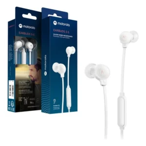 Fones de ouvido Motorola Earbuds-3S-WH brancos