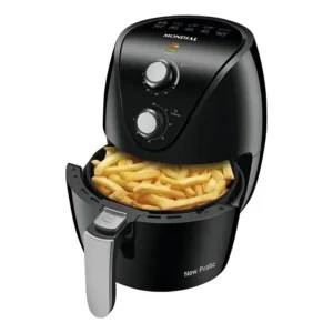 Fritadeira Elétrica Sem Óleo Mondial Preta 3,5l Cor Preto