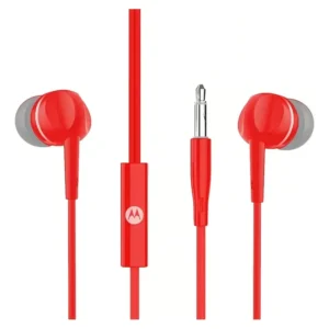 Fone de Ouvido In-ear Motorola Vermelho com Microfone e Conector 3.5mm