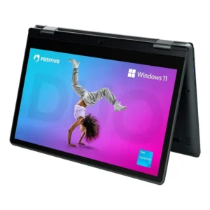 Notebook 2 em 1 Positivo Duo Intel Celeron N4500 4GB RAM 128GB SSD Windows 11 Home - Tela 11 HD IPS Touch com Caneta Capacitiva – Cinza