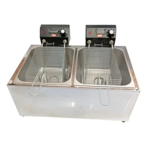 Fritadeira Elétrica Industrial 16 L com 2 Cubas de 8 L, Linha Pro Inox