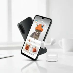 Kit Samsung Celular Galaxy A17 5g 256gb 8gb 50mp Tela 6.7 Azul + Galaxy Buds Core Branco