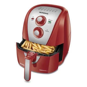 Fritadeira Sem Óleo Air Fryer 4L AFN-40-RI Mondial VermelhoInox 1500W