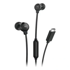 Fones de ouvido Motorola Earbuds 3c-s com fio com microfone e cor preta