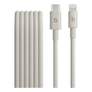 Cabo Beats USB-C para Lightning em tecido entrançado (1,5 m) – Cinzento atómico