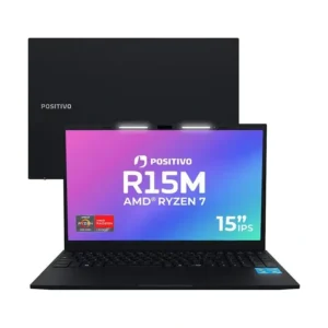 Notebook Positivo Vision R15m Amd Ryzen 7-5625u Windows 11 Home 32gb Ram 512gb Ssd Wi-fi 6 Tela 15 Full Hd Ips Antirreflexo - Tecla Copilot - Permite Upgrade De Memória Ram E Ssd -