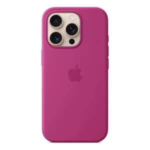 Apple - Capa de silicone fúcsia com Magsafe e controle de câmera para iPhone 16 Pro - Distribuidor Autorizado