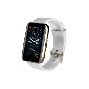 Moto Watch 40, Smartwatch, relógio inteligente de tela cristalina de 1,5, bateria de 10 dias, integração com o Google Fit, compatível com iOS e Android - ouro rosa