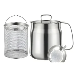 Um Filtro De Óleo De Panela, Recipiente De Aço Inoxidável Pa