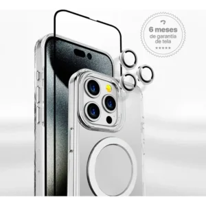 Kit Iphone 6m Garantia Tela Com Capa, Película E Lente