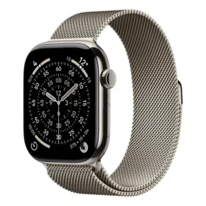 Apple Watch Series 11 GPS + Cellular - Caixa natural de titânio – 46 mm - Pulseira natural estilo milanês – MG - Distribuidor Autorizado