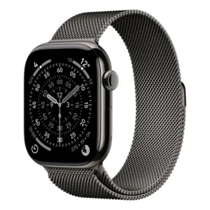 Apple Watch Series 11 GPS + Cellular - Caixa ardósia de titânio – 46 mm - Pulseira ardósia estilo milanês – PM - Distribuidor Autorizado