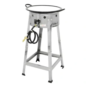Fritador Alta Pressão Inox Tacho 7 Litros + Pasteleiro No16