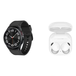 Galaxy Watch6 Classic 43mm Grafite + Galaxy Buds2 Pro Branco