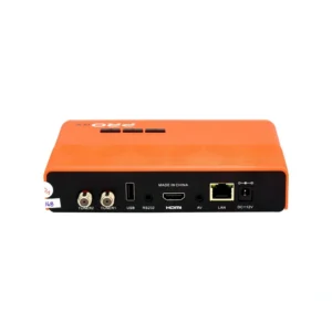Receptor FTA Azamerica Champions PRO GX 4K Ultra HD Wi-Fi com HDMI e USB Bivolt - Laranja Preto
