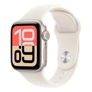Apple Watch SE 3 GPS + Cellular • Caixa estelar de alumínio – 44 mm • Pulseira esportiva estelar – PM