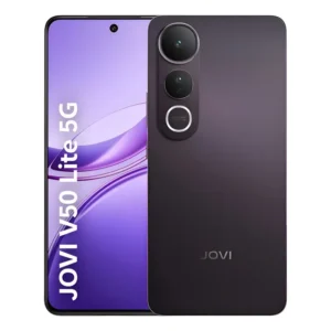 Smartphone JOVI V50 Lite 5G 256GB 8GB RAM Câmera 50MP AMOLED 6.77 6500mAh 90W Android 15 - Preto Eclipse