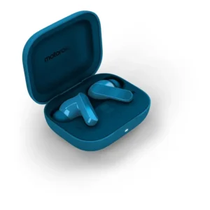 Fone de ouvido Sem Fio Bluetooth Motorola Moto Buds Bass Cancelamento de Ruído Ativo, Som espacial e até 43h de bateria - Azul