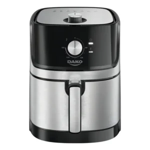 Fritadeira Air Fryer Dako 5 Litros Pretoinox Com Painel Analógico E Potência De 1700w 127V