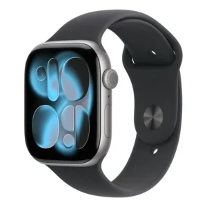 Apple Watch Series 11 GPS Cellular Cinza-espacial de alumínio 46 mm Pulseira esportiva preta
