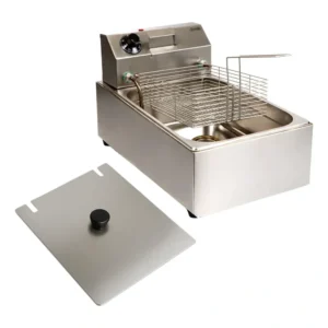 Fritadeira Industrial Gg Inox 5 L Profissional Com Tampa