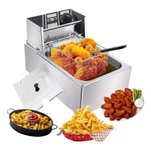 Fritadeira Elétrica Óleo Inox Cuba Dupla Profission 10l 220v