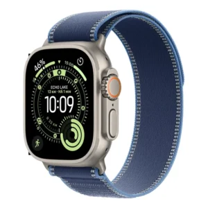 Apple Watch Ultra 3 GPS + Cellular • Caixa natural de titânio – 49 mm • Pulseira loop Trail azulazul-brilhante – MG - Distribuidor Autorizado
