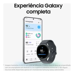 Smartwatch Samsung Galaxy Watch 8 40mm Prateado com Bluetooth e Wi-Fi