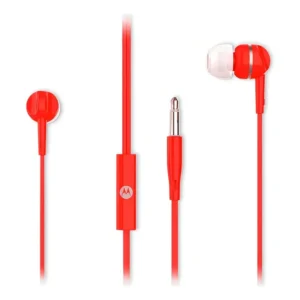 Fones de ouvido Motorola In-Ear Earbuds 105 com microfone vermelho