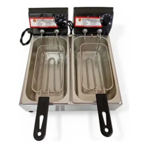 Fritadeira Elétrica Óleo Inox Cuba Dupla Profissional 7 L