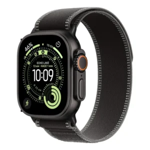 Apple Watch Ultra 3 GPS + Cellular • Caixa preta de titânio – 49 mm • Pulseira loop Trail pretacarvão – PM - Distribuidor Autorizado