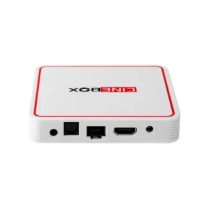 Receptor FTA Cinebox C+ Full HD com IPTV de 16GB 2GB RAM - Branco Vermelho