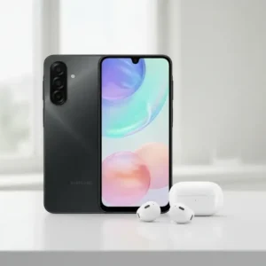 Kit Samsung Celular Galaxy A17 256gb 8gb Ram 50mp 6.7 Nfc Ip54 Preto + Galaxy Buds Core Branco