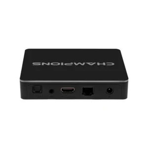 Receptor FTA Champions Fire 4K Ultra HD com IPTV de 16GB 2GB RAM - Preto