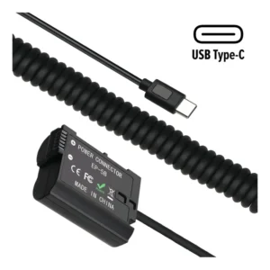 Adaptador Dummy USB-C World View PD EN-EL15 para Câmeras Nikon