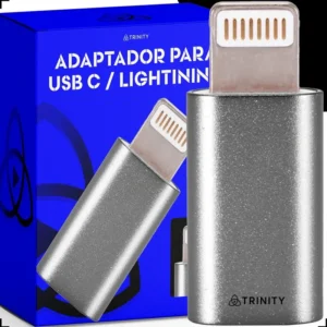 Adaptador Usb Tipo C P Lightnning Para iPhone 11 12 13 14 15 X Xr Xs iPad Apple Fone De Ouvido Microfone Lapela Carregamento Acessórios Otg Cor Preto E Cinza Compatível Gps Celular