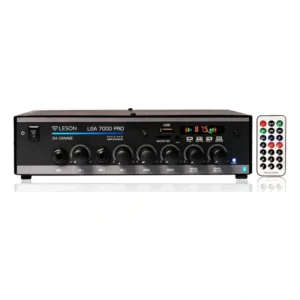 Amplificador bluetooth receiver 7000 120W som ambiente Le son 4 canais 4 ohms controle grave agudo usb memory card aux fm saida aux para sub ativo