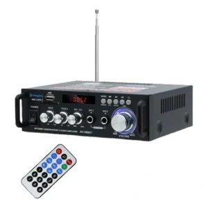 Amplificador De Potência Som E Receiver C Karaoke Bluetooth