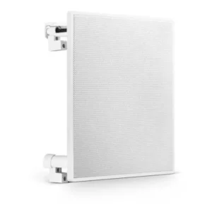 Arandela Quadrada 6 Som Ambiente Embutir Teto Gesso Auto Falante Full Range Borderless 40w Rms Frahm Cor Branco Bivolt