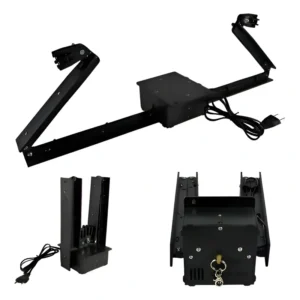 Base Montada Com Motor E Canhão De Led Para Globo Espelhado