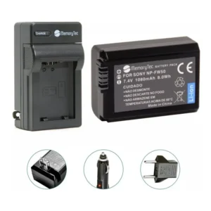 Bat Eria Carregador Np-fw50 Sony A6500 A6400 A6300 A6000 Nfe