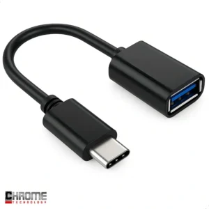 Cabo Adaptador Tipo C OTG Para Pendrive USB Conexão Rápida Transferência Dados Compatível Smartphones Tablets Acesso Arquivos Externos Alta Eficiência e Durabilidade Uso Diário Mar