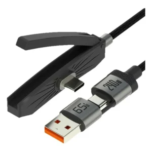 Cabo De Carregamento Rápido Usb C De 240 W Com Suporte De Te