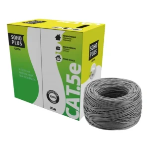 Cabo de Rede Furukawa Soho Plus CAT 5e 305 Metros de Cobre Cinza
