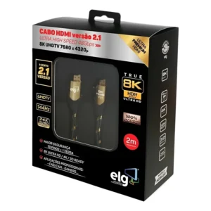 Cabo Hdmi 2.1 4k144hz 8k120hz Ultra Hd 2m Hs8k20 Elg
