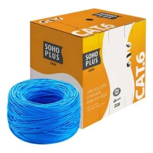 Cabo Rede Furukawa Soho Plus Cat6 Caixa com 305m Cmx Uutp Anti-chamas