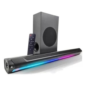 caixa de som Home Theater Soundbar Bluetooth com controle 5 modos de led rgb para tv pc computador projetor cinema knup
